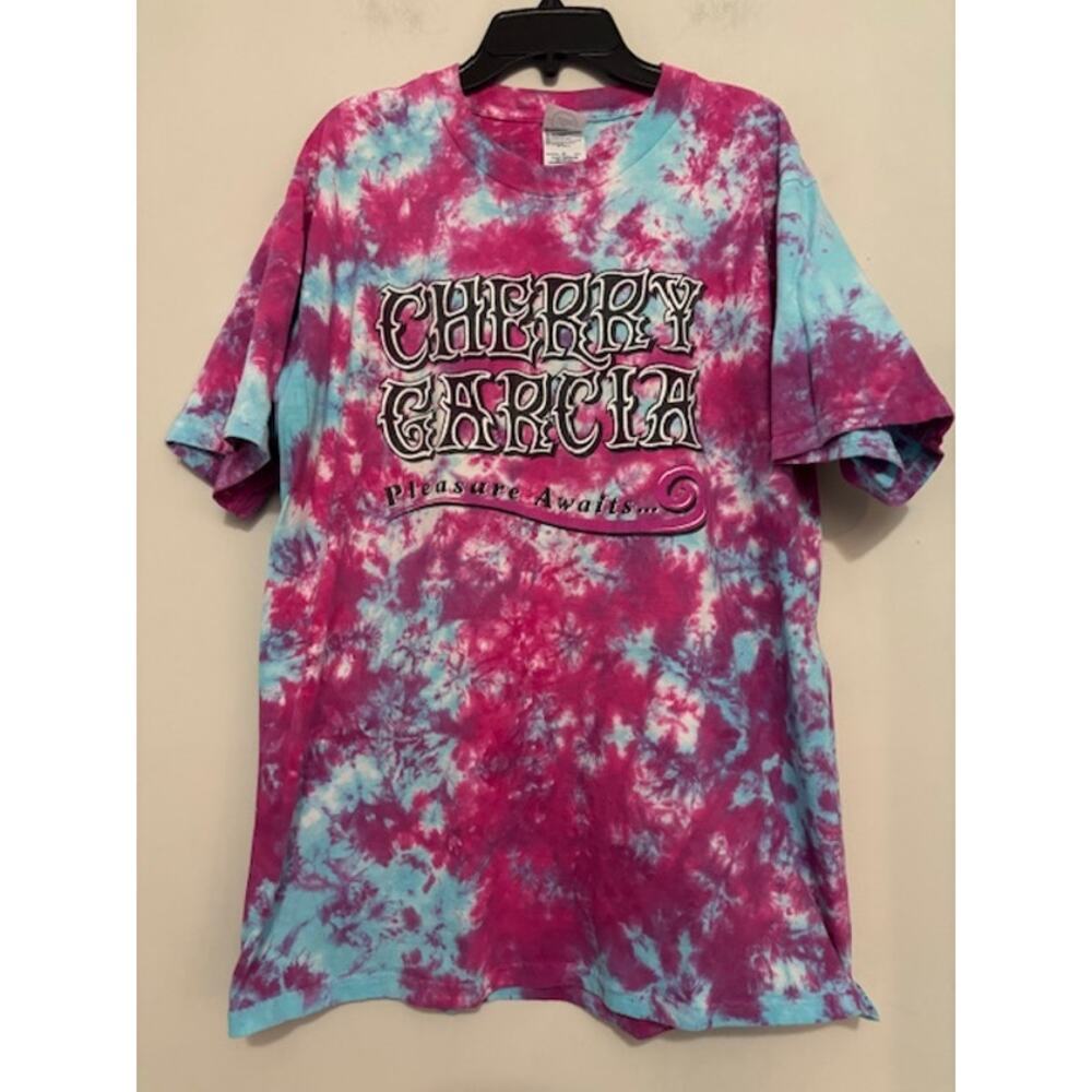 Delta Tie-Dye Cherry Garcia T-Shirt - Pink and Blue